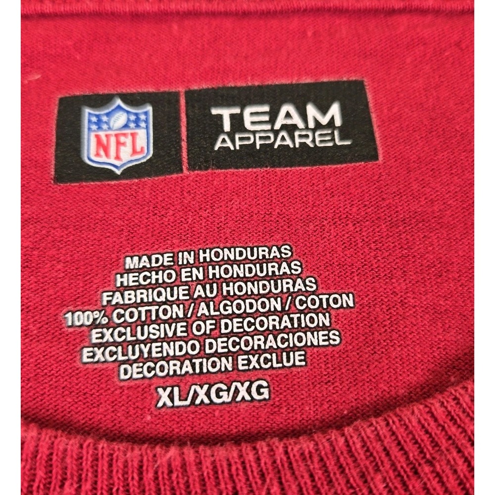 NFL Team Apparel Tampa Bay Buccaneers Men's Red T-shirt XL #Gronk #Brady #Bucs - Picture 3 of 5